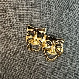 Vintage Comedy and Tragedy Brooch/Pin